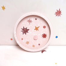 Load image into Gallery viewer, Small Apricot Pink Starry Terrazzo Tray
