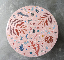 Load image into Gallery viewer, Pink Ocean Terrazzo Side Table