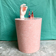 Load image into Gallery viewer, Pink Ocean Terrazzo Side Table